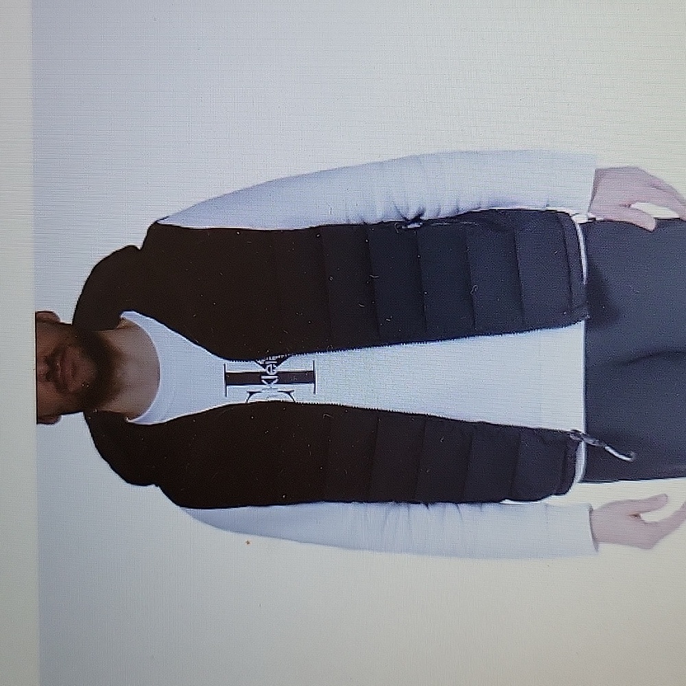 Calvin Klein ebony men's lightweight hooded puffer vest water resistant XL NEW…